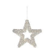 Decorazione luminosa natale amicasa 9493909 stella silver