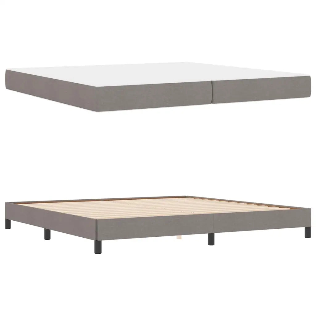 vidaXL Letto a molle con materasso Talpa 200 x 200 cm Tessuto