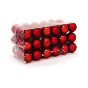 Trade Shop - Confezione 54 Palline Di Natale Colore Rosso 6 Cm Addobbo Natalizio -