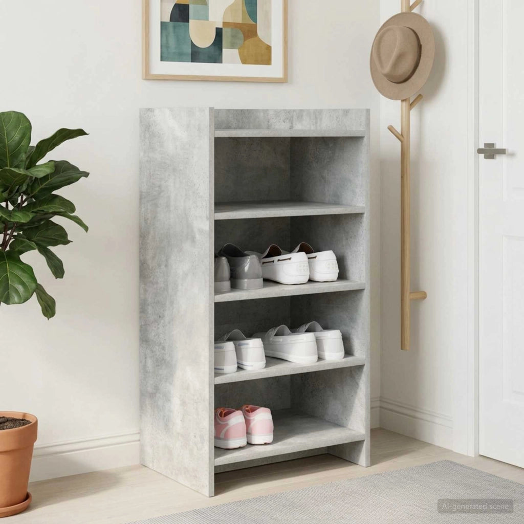 Mobile per scarpe Grigio Cemento 48 x 36 x 92 cm 8011342