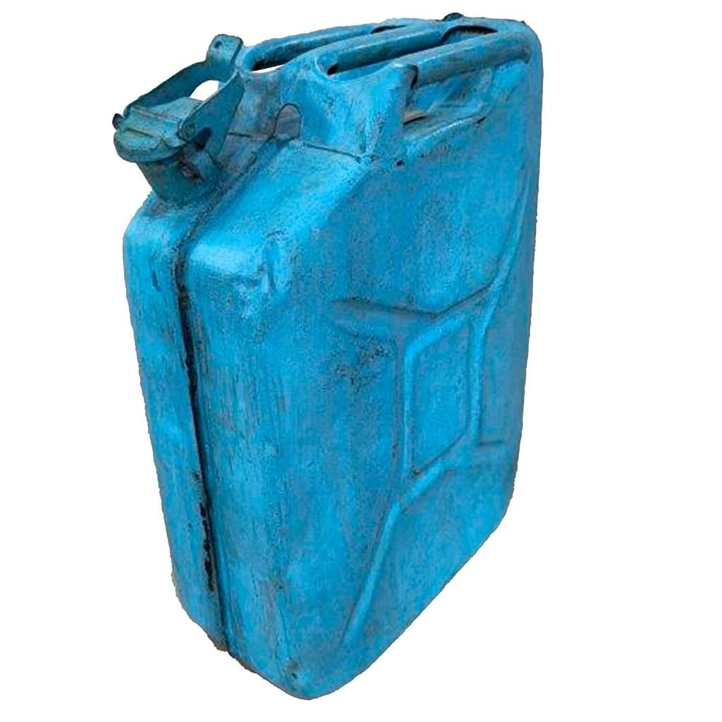 Bidone in metallo con finitura artigianale 33x14x46