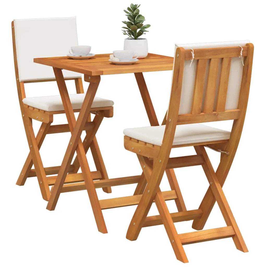 Set bistrot 3 pcs Olio Naturale Legno di Acacia Massello 4105510