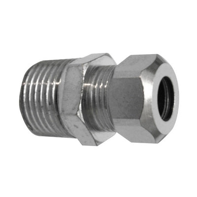 NIPPLE BICONO CROMATO PER CANNETTE- 3/8 x 3/8  Diam. 10- DHIMP- pezzi 1