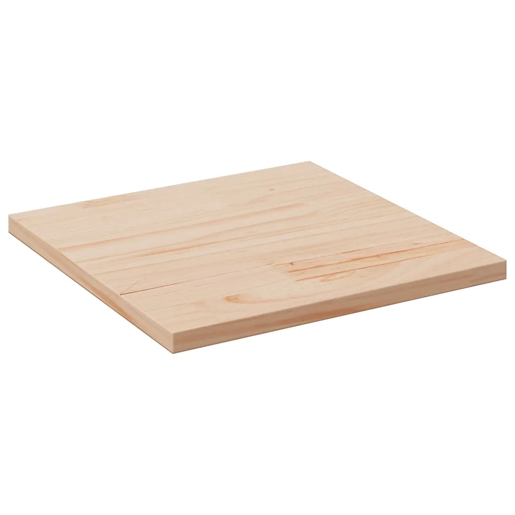 Piano per Tavolo 50x50x2,5 cm Quadrato Legno Massello di Pino