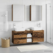 Set di mobili per il bagno 5 pcs Legno antico 3406853