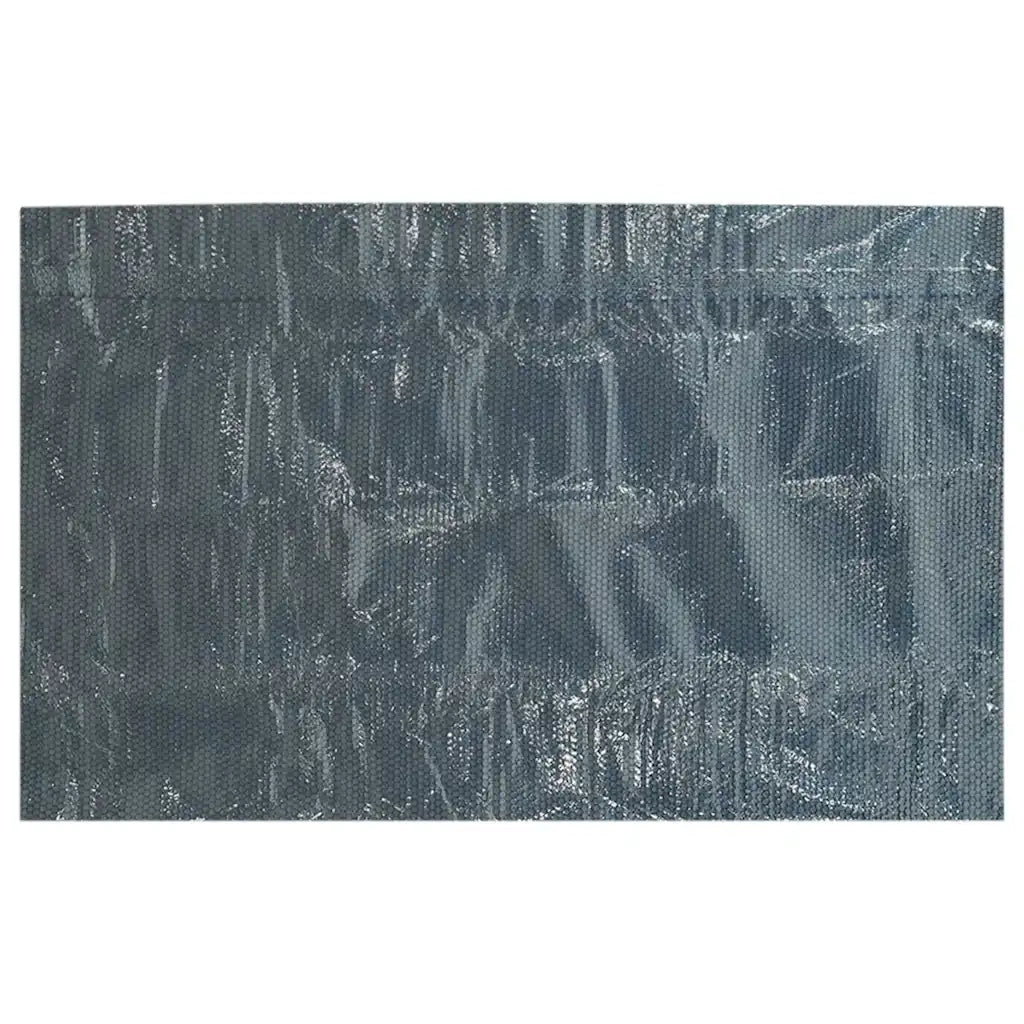Pellicola Galleggiante Solare PE Piscina 1000x500 cm Nero e Blu