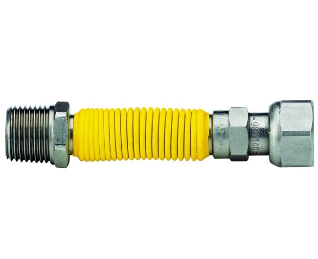 FLESSIBILE IN ACCIAIO INOX RIVESTITO PER GAS MASCHIO/FEMMINA M.F. 1/2 MM 220-420   Idroweb