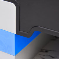 Step Fitness per Aerobica 80x31xh10-15-20 cm Altezza Regolabile in Plastica Nero e Blu