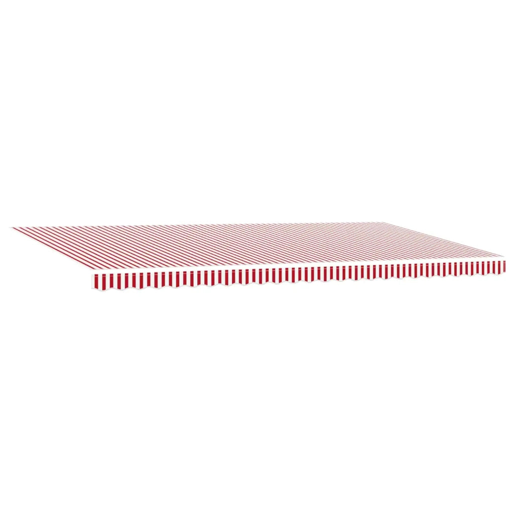 Tenda Retrattile Rosso e Bianco 600 × 300 cm 3331609