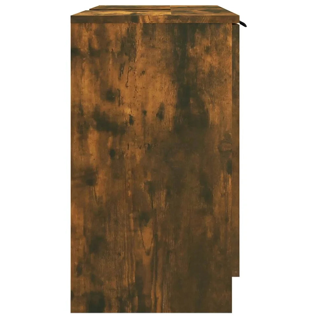 Armadietto Bagno Rovere Fumo 64,5x33,5x59 cm Legno Multistrato cod mxl 45155