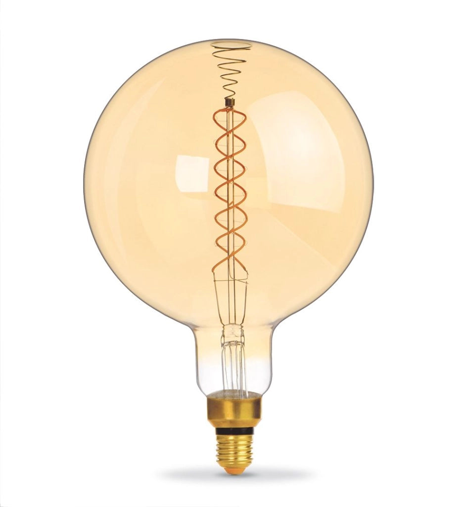 Lampadina LED G200 ambra 8W E27 500lm 1800K Videx