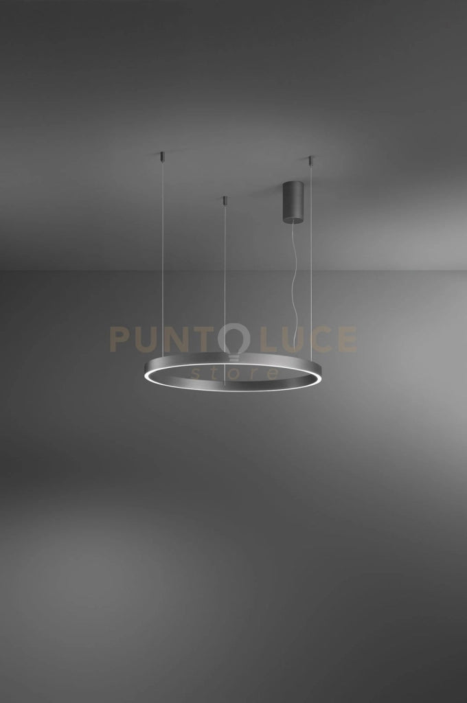 Sospensione in metallo e alluminio  Grigio Etere LED 87W 3000K CRI?80 220-240V 50/60Hz 6090Lm biemissione