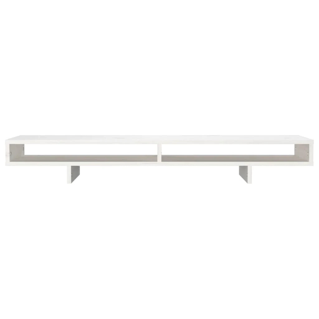 Supporto per monitor 100 x 27 x 14 cm in legno massello di pino bianco 02_0004471