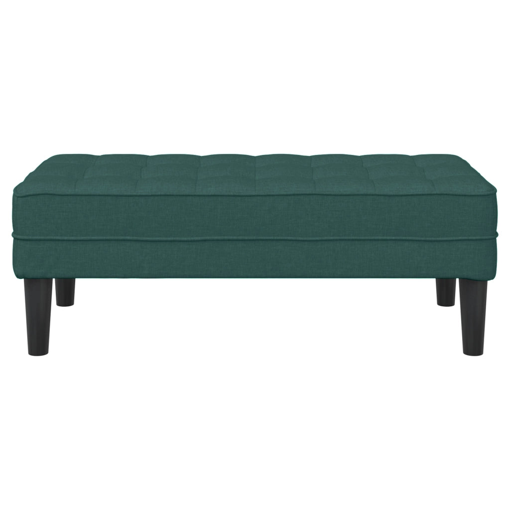 panchina  verde scuro 113x57x39 cm in tessuto