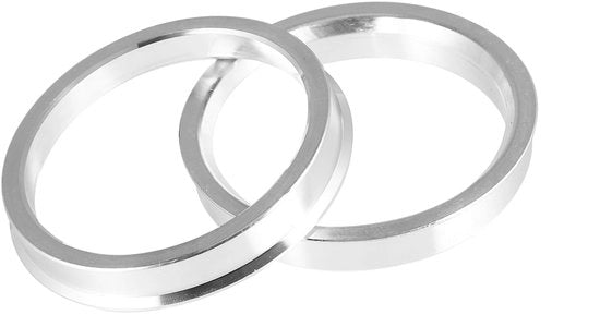 Sostituzione Middennaaf - 2 Pezzi - Lega di Alluminio - Diametro Esterno 66,6 mm - Diametro Interno 57,1 mm - Resistente allo Shock - Forma di Adattamento Perfetta - Adattatore di Naaf