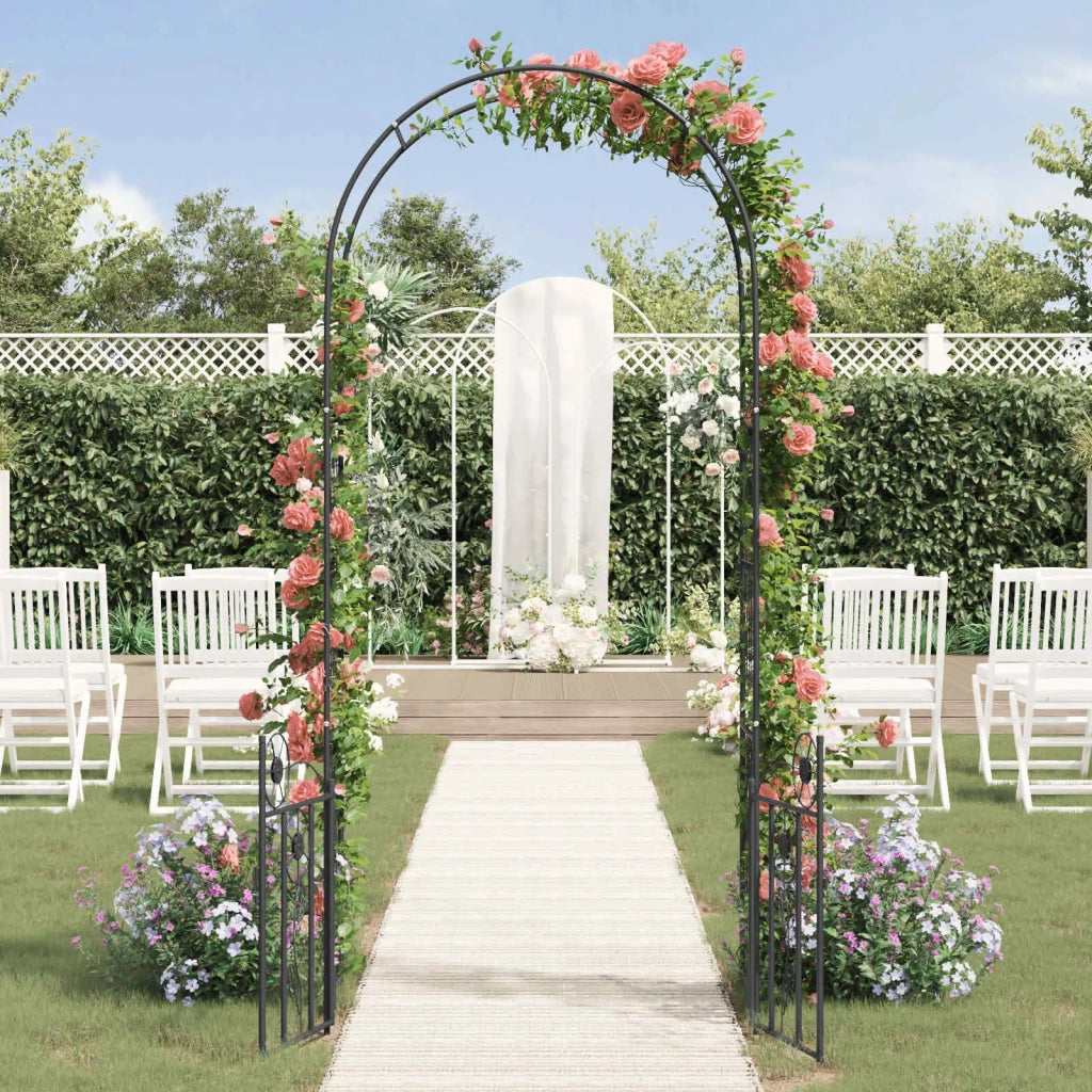 Arco da Giardino con blocco Nero 102 x 50 x 218 cm CFW6666258