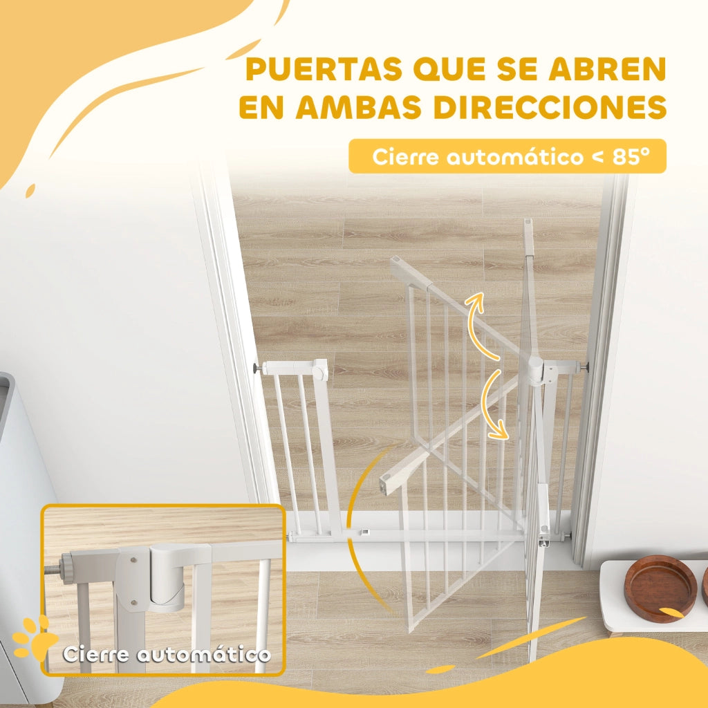 Cancelletto di Sicurezza per Bambini ¨C Xylo ¨C Bianco 76-88cm Apertura Bidirezionale