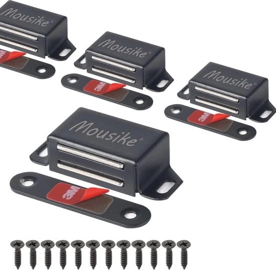 Magnetizzatori per porte in acciaio inossidabile - 15 kg di chiusure magnetiche forti (4 pezzi)