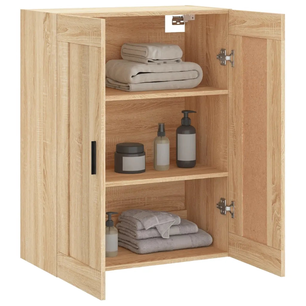 Armadietto a Muro | Mobile a Parete Rovere Sonoma 69,5x34x90 cm Legno Multistrato