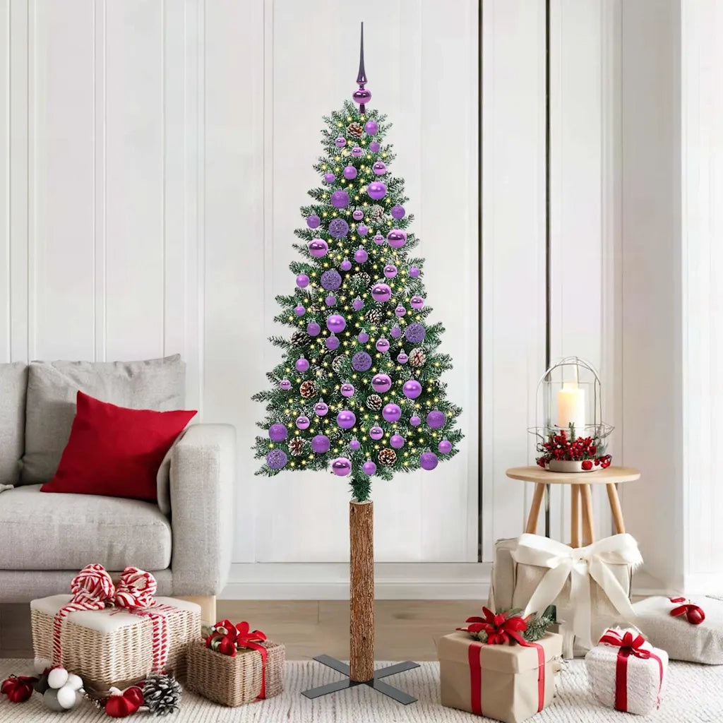 Albero di Natale snodato con 300 LED con supporto Verde 180 cm 3394905
