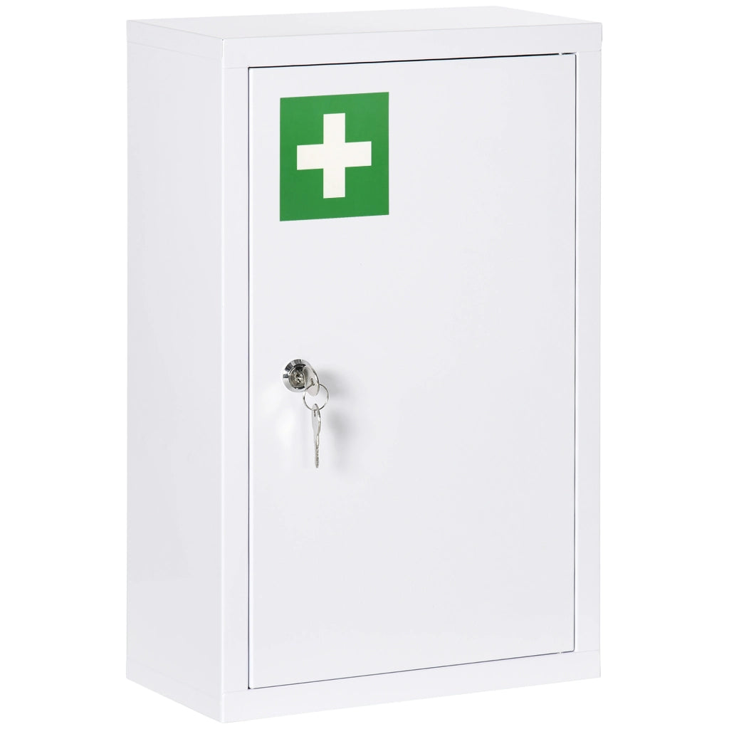 ARMADIETTO MEDICINALE A MURO 30x14x46 cm Acciaio Bianco