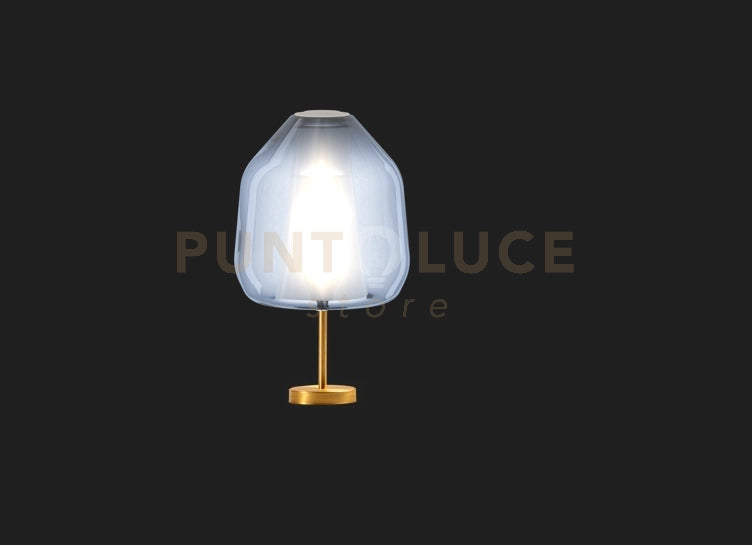 LUMETTO OTTONE SAT. VETRO BETA BLU 1176OS-P BETA-BL