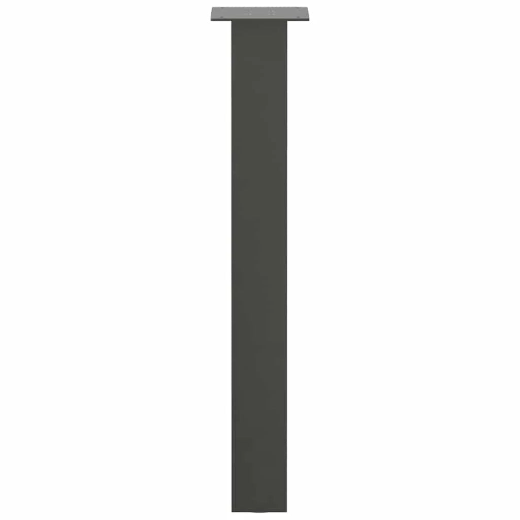Set di 4 gambe per tavolo consolle 72 x 72 cm design moderno pratico montaggio rapido acciaio antracite 02_0056803