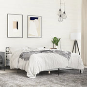 Giroletto-Struttura Letto Grigio Sonoma 140x200 cm in Legno Multistrato Metallo 469568
