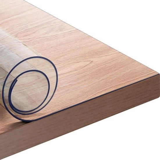 Tavolo protettivo - facile da pulire e robusto - tessuto PVC - adatto per interni ed esterni - trasparente - 100x180 cm