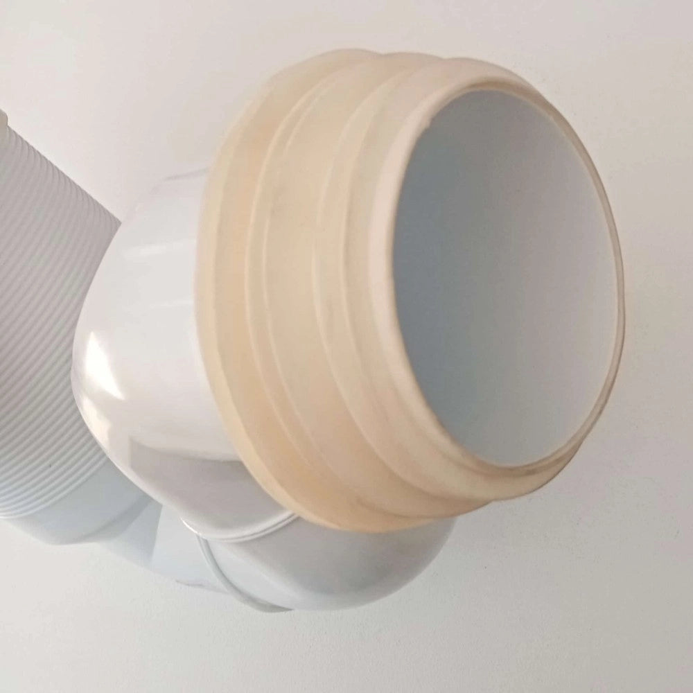 Curva wc da 110mm tecnica da ristrutturazione per scarico con guarnizione