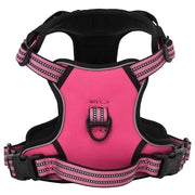 Pettorina per Cani con Strisce Riflettenti Regolabile Rosa XL