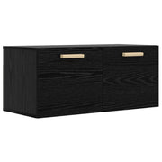 Armadietto a muro A parete Rovere nero 80 x 36,5 x 35 cm 8009811