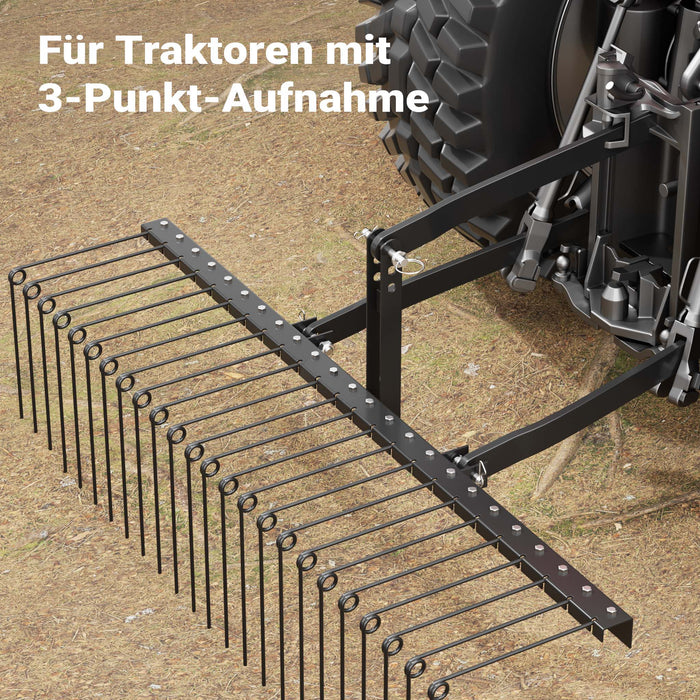 Strigliatore a molle trainato per prato 72" 183X76X48 cm Arieggiatore per trattorini Quad