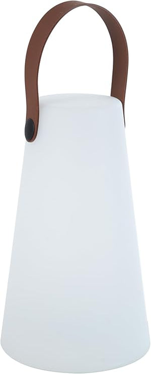 Lampada a Led Lanterna a Piramide Ricaricabile con Manico 8 Colori in Plastica