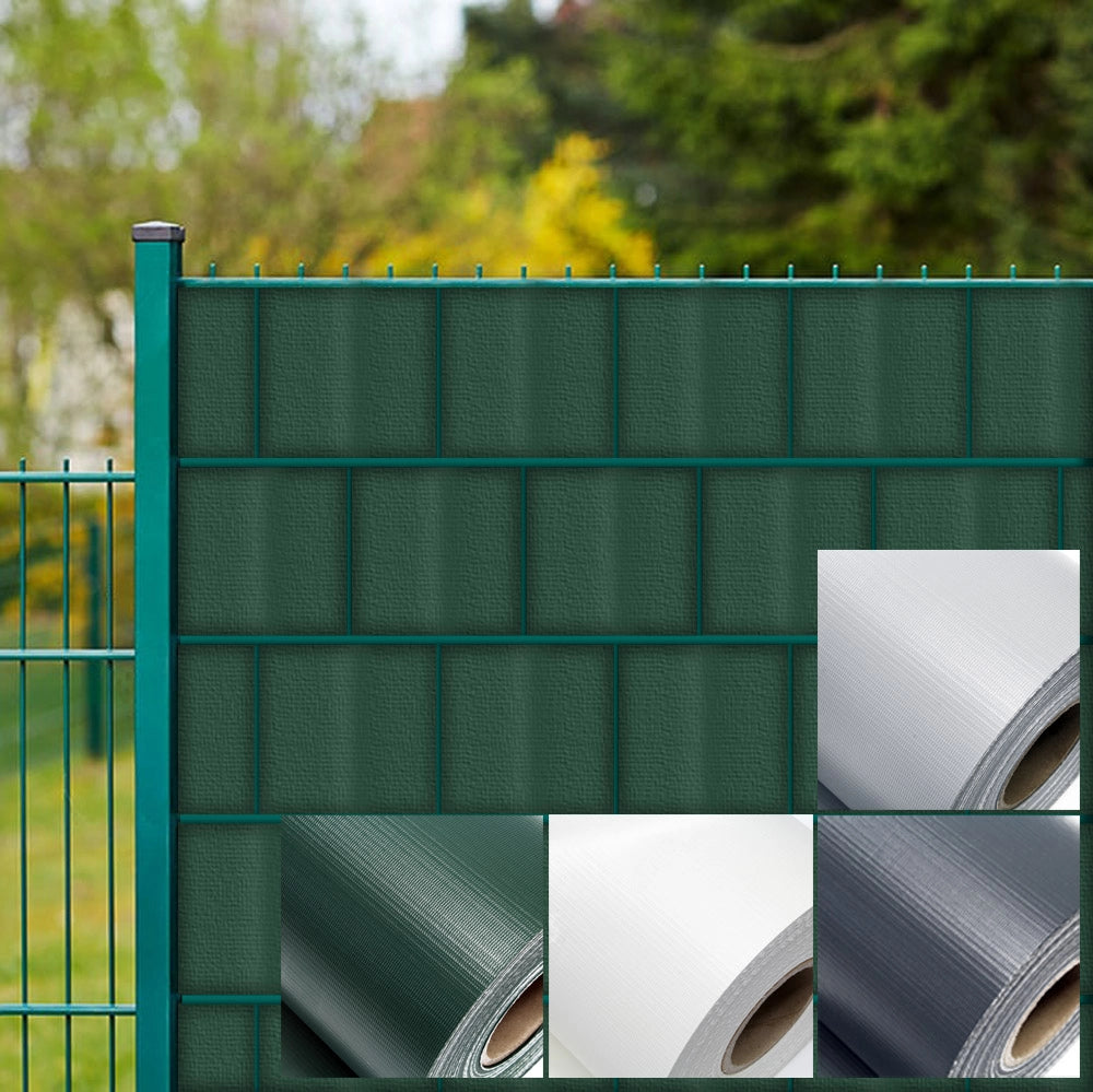 Strisce Frangivista in PVC 70mx19 cm verde 650g/m² con 40 clip Frangivento da recinzione