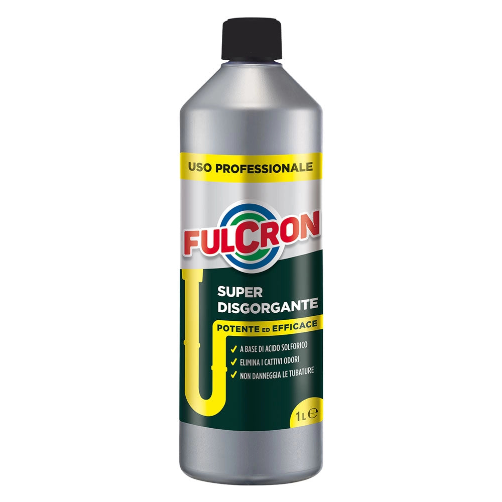 DISGORGANTE LIQUIDO PROFESSIONALE PER TUBATURE 'FULCRON' lt 1 - 6 pezzi AREXONS