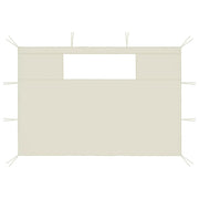 Pareti con Finestre per Gazebo 2 pz Crema CFW4312482
