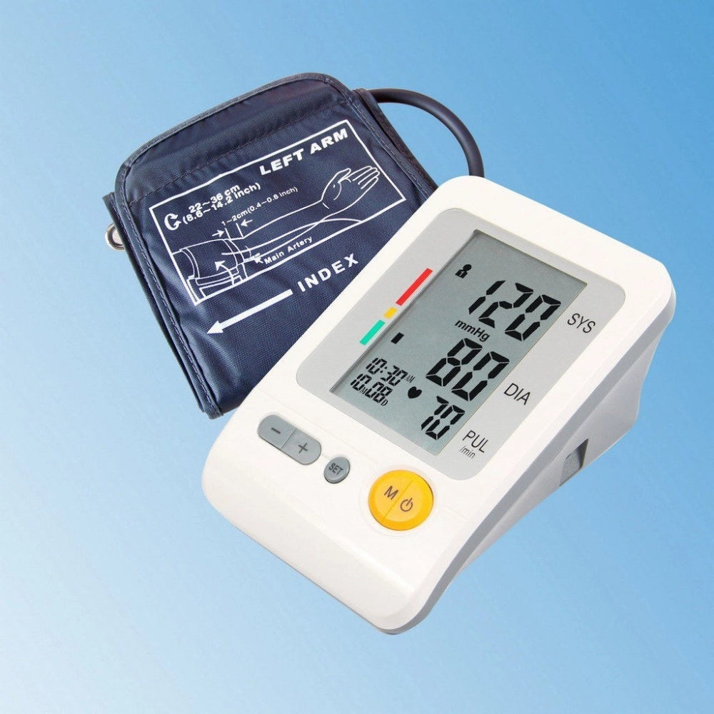 Trade Shop - Sfigmomanometro Misuratore Pressione Digitale Braccio Automatico 103h -