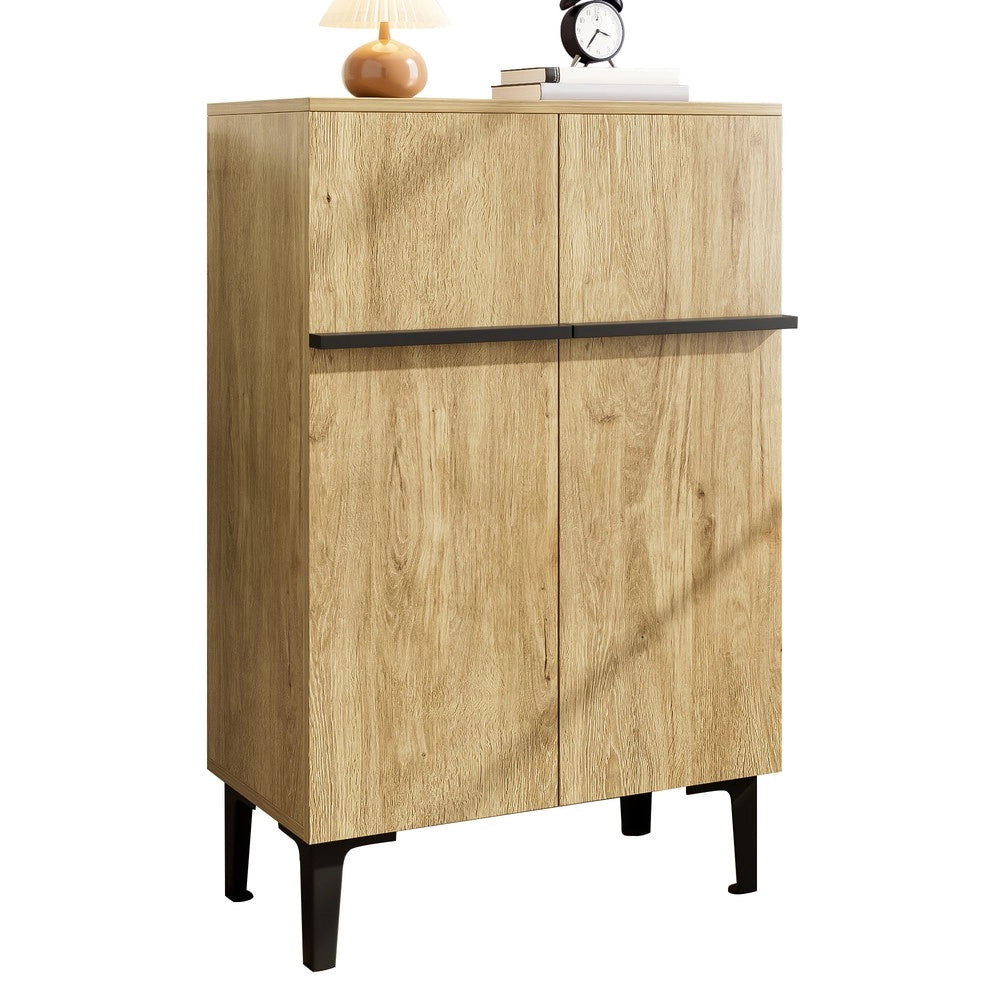 Scarpiera con Ante e Ripiani Regolabili ¨C MINIMAL ¨C Bianca, Salvaspazio, 95x60x34,5 cm