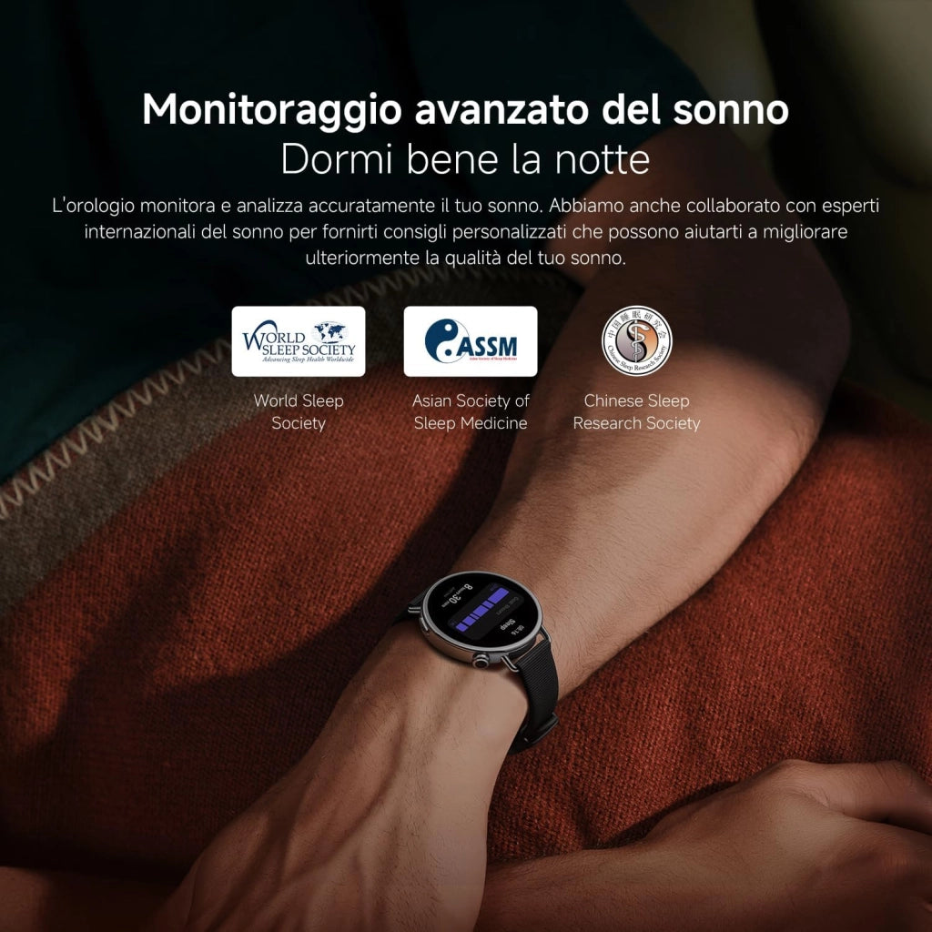 Watch S4 41mm: smartwatch compatto ultra-leggero da 32g, previsione ciclo, controllo della salute con un tap, 150+ modalità sportive, funzioni sicurezza, HyperOS 3, cinturino fluororubber Nero