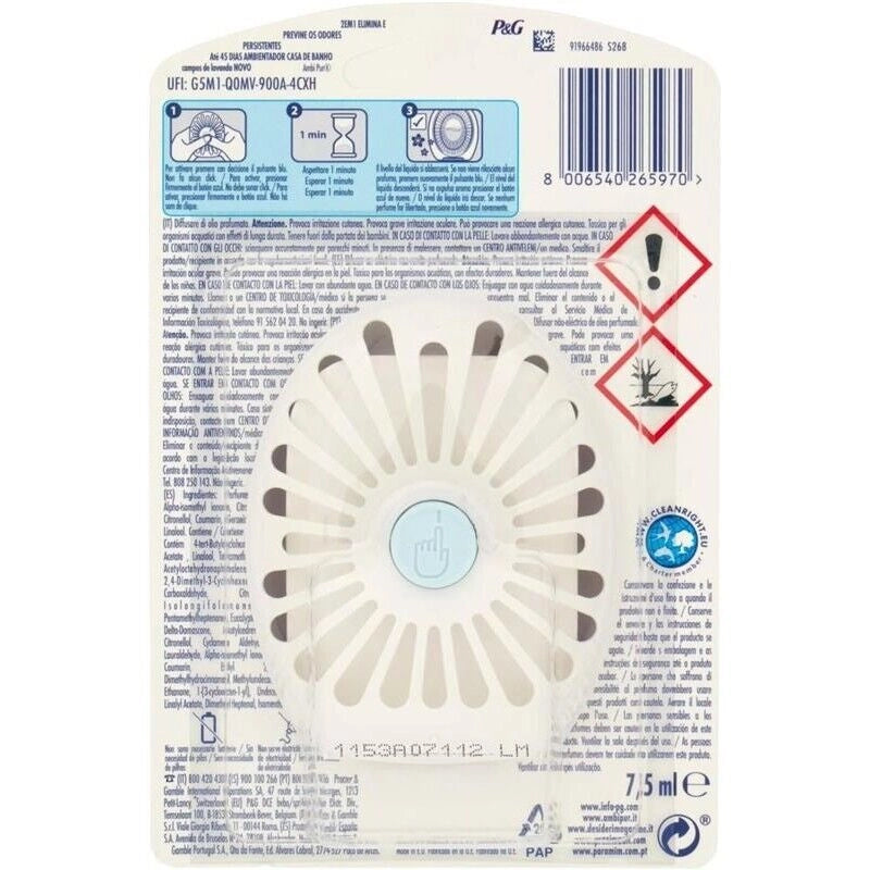 AMBIPUR PROFUMATORE BAGNO ALLA LAVANDA COMBATTE GLI ODORI FINO A 50 GIORNI