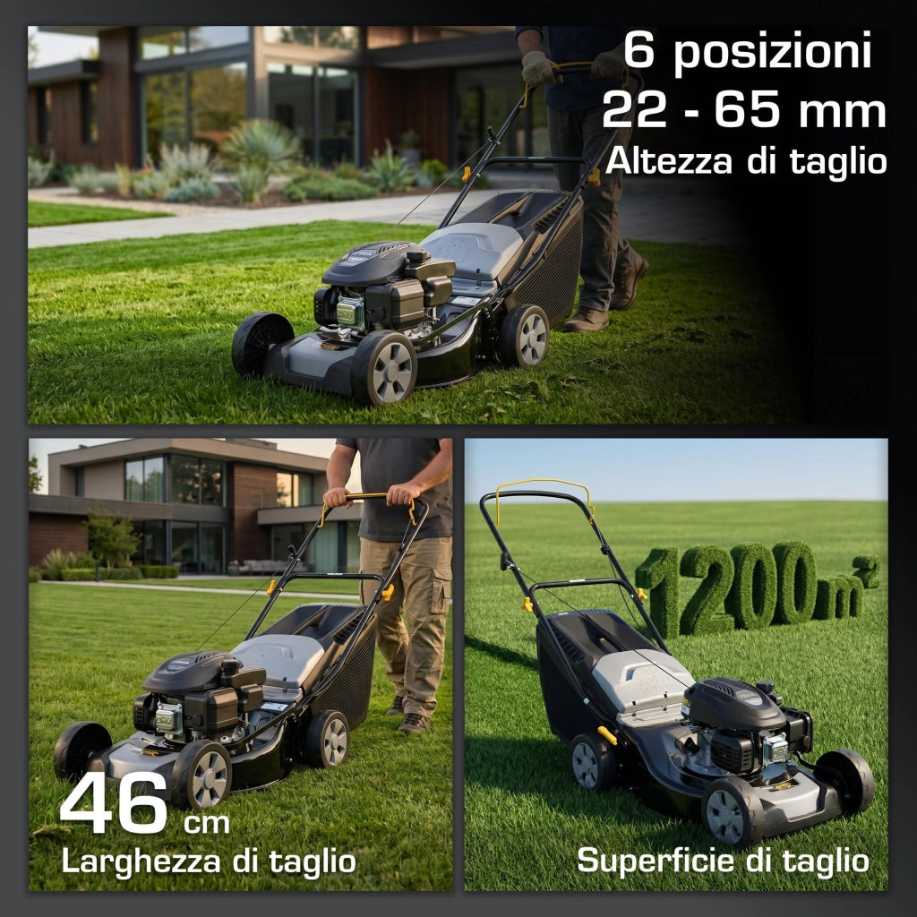 Rasaerba a Scoppio Cc. Alpina AL446 a 123 kw 1,9