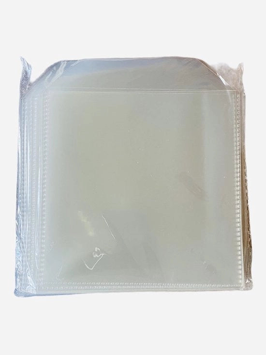 Copertine trasparenti per CD/DVD - 50 pezzi - Ideali per la conservazione dei media - 100 micron plastica - Protezione per i CD - Translucido - Adatto per