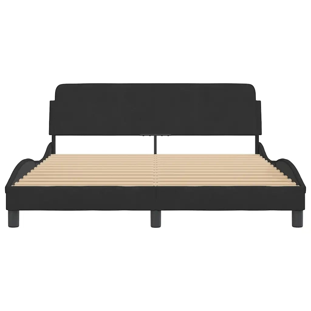 Giroletto Dover Nero 160x200 cm in Velluto 373214