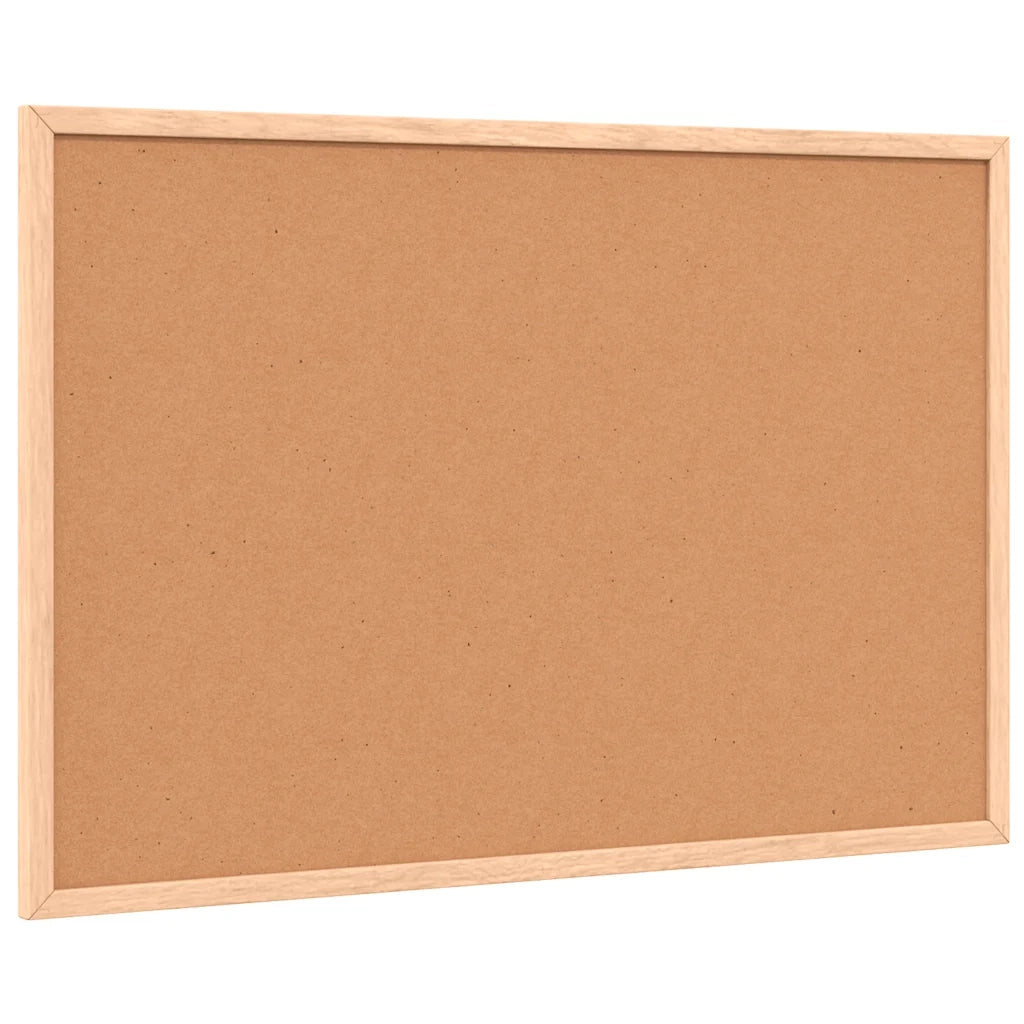 Lavagna Bianca Magnetica con Cornice in Legno di Pino 60x40 cm