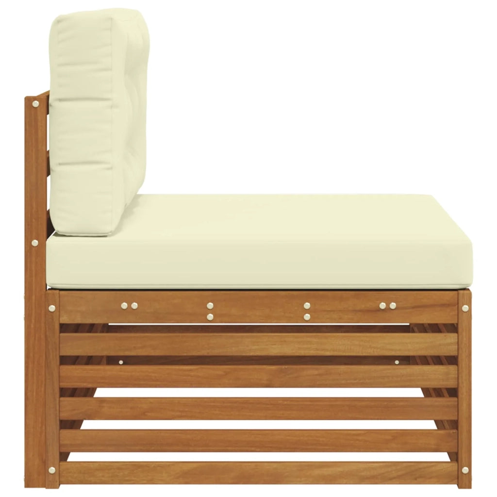 Divano da Giardino-Divano Esterno Finale con cuscino Naturale 115 x 83 x 73 cm 774506