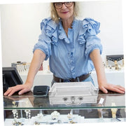 Cassa di cosmetici con meccanismo chiusura - Contenitore di archiviazione - Scatola per trucco - Vetrina per accessori - Farmacista portatile - Spazio di archiviazione ampio - Contenitore di archiviazione