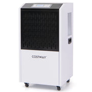 Deumidificatore commerciale 118L con tubo di scarico, Deumidificatore per impieghi gravosi per spazi fino a 790©O Bianco-Condizionatori aria