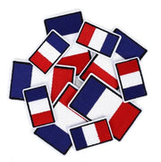 Pannelli decorativi 10 pezzi - Pannelli decorati a maglia - Pannelli per stirare o cucire - Pannelli lavabili e sostenibili - Bandiera francese - Decorare abbigliamento - Pannelli decorativi per cucito