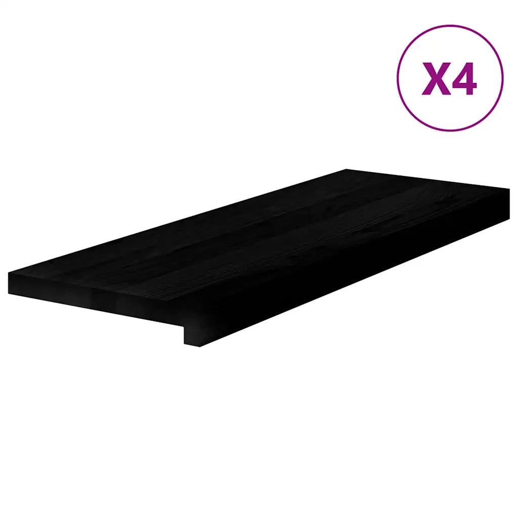 vidaXL Gradini 4 pz Marrone Scuro 70x25x2 cm Legno Massello Rovere